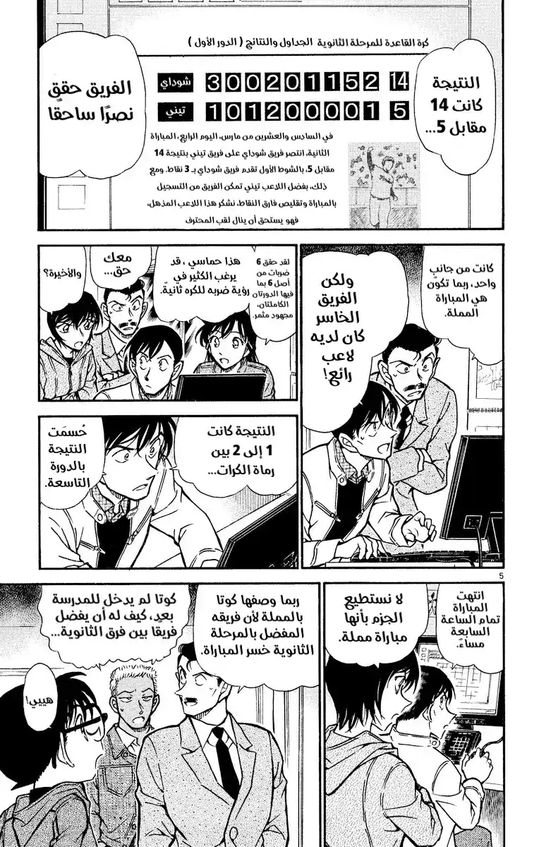 Detective Conan 513 - مباراة مملة página 6