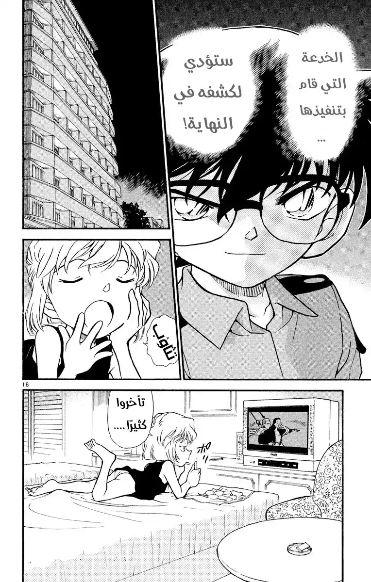 Detective Conan 312 - من أُمسِكَ به في الشبكة... página 16