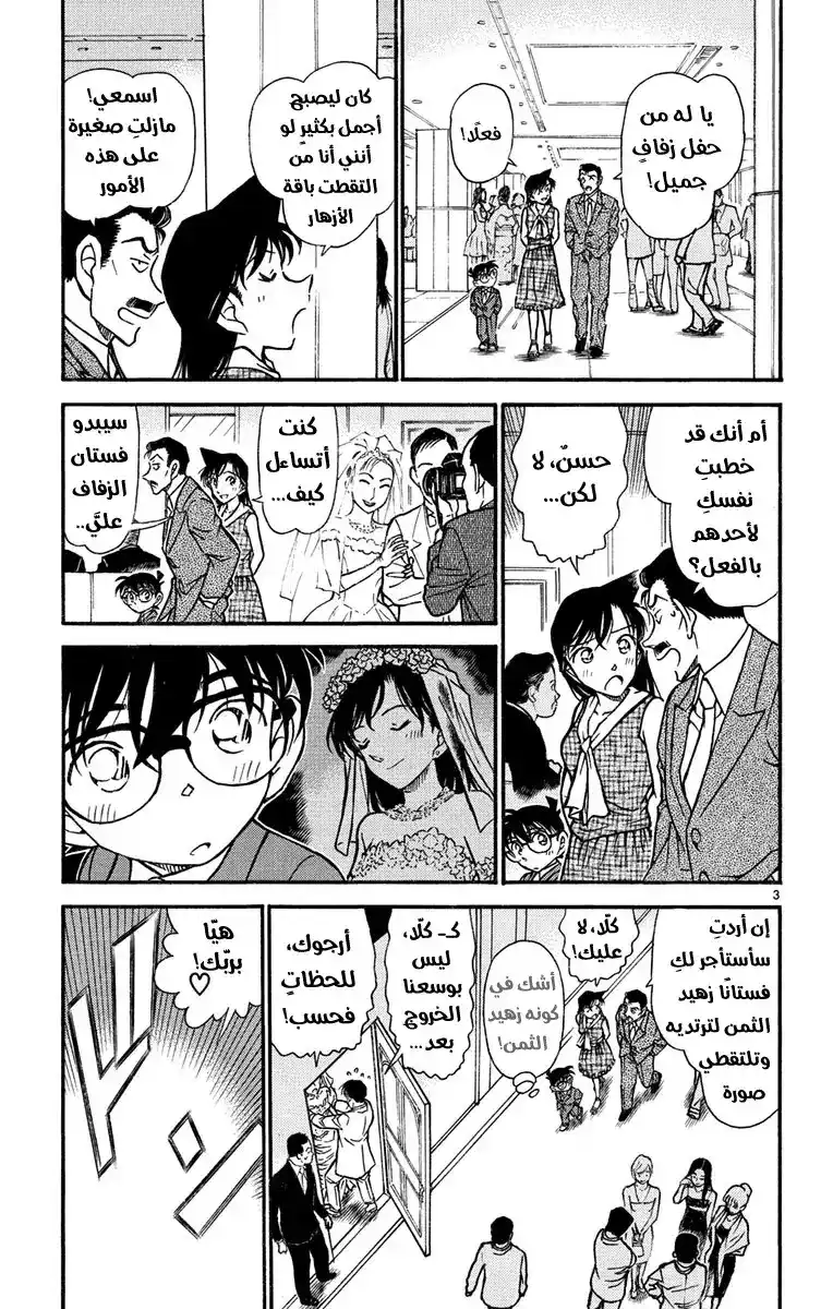 Detective Conan 535 - ذعرٌ في قاعة الزفاف página 3