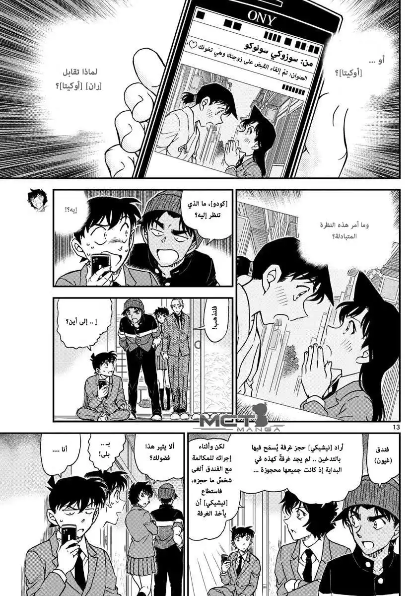 Detective Conan 1003 - الاثار البنية المحمره página 14