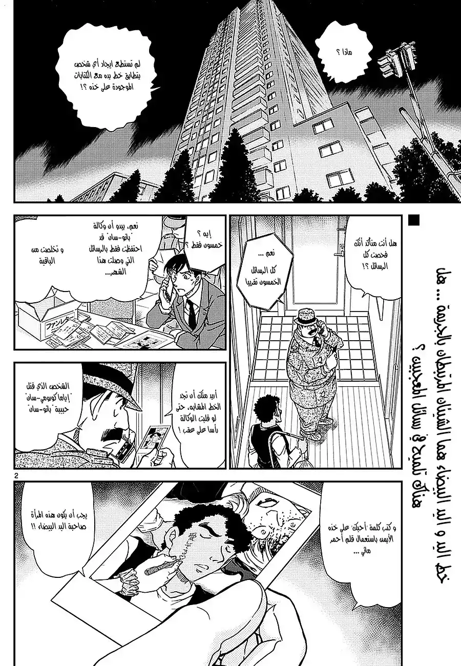 Detective Conan 980 - المشاعر البيضاء النقية página 2