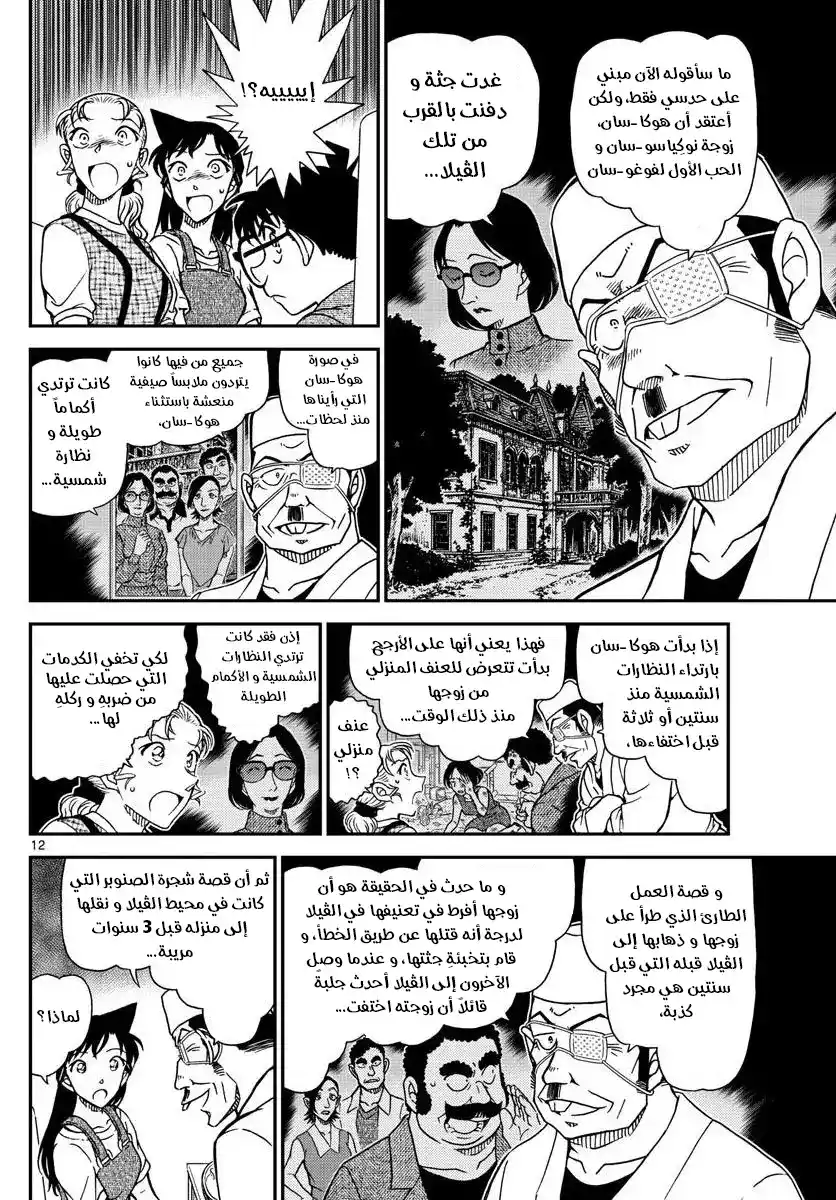 Detective Conan 1057 - سبب الشيفرة página 12