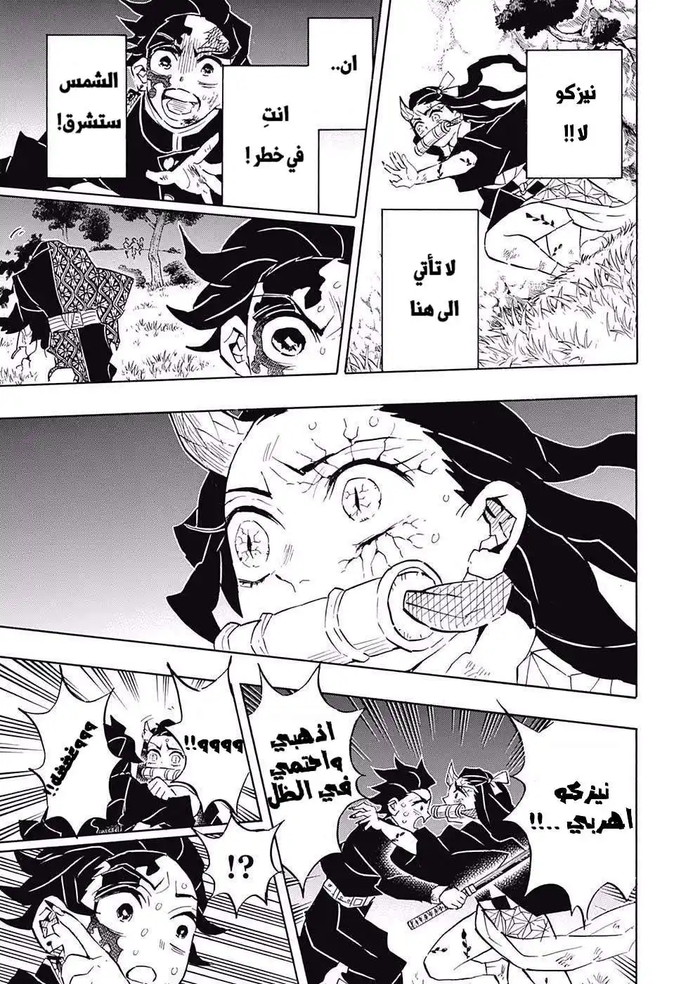 Kimetsu no Yaiba 126 - الشمس تشرق و اشعتها تضيء عليها página 3