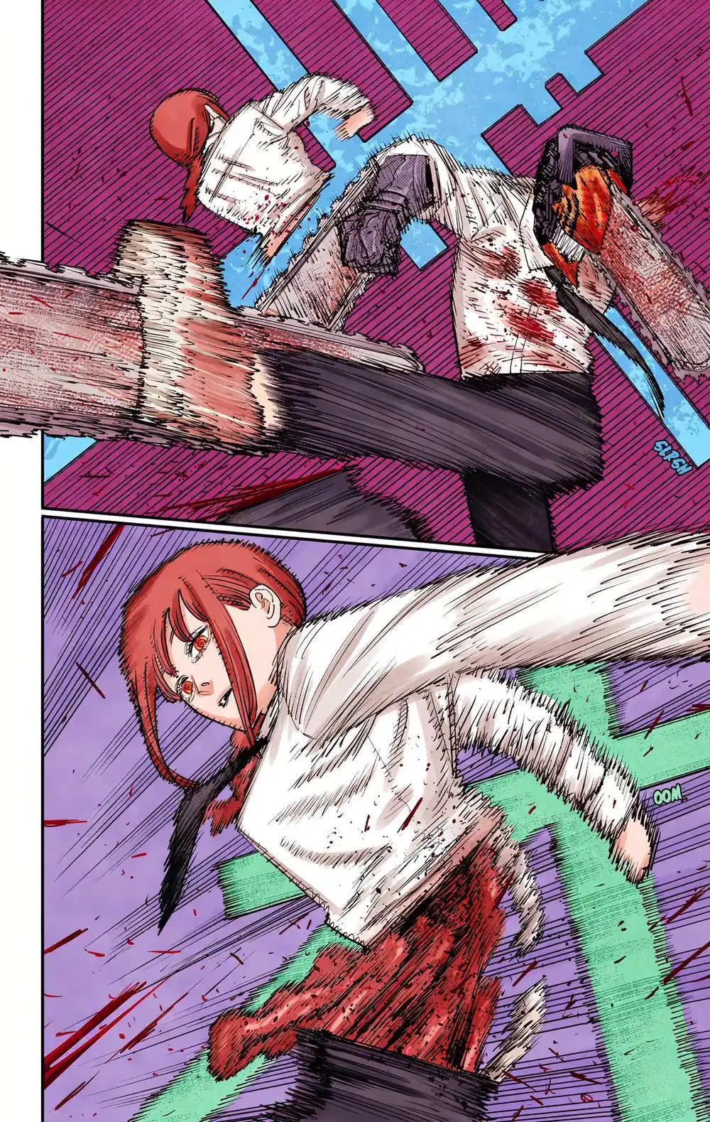 Chainsaw Man - Digital Colored 95 - رجل المنشار ضد شيطان الهيمنة página 9