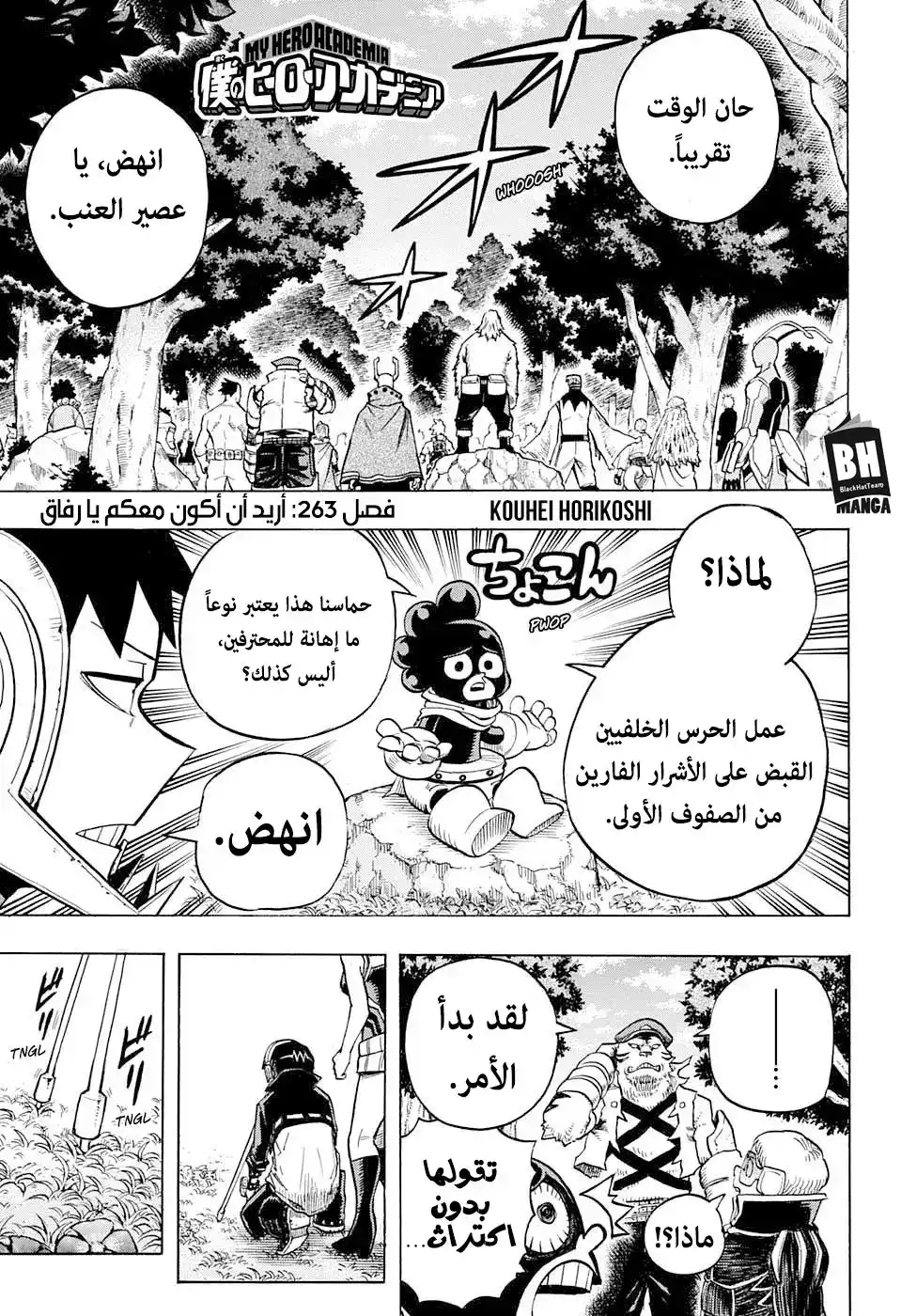 Boku no Hero Academia 263 - أريد أن أكون معكم يا رفاق página 1