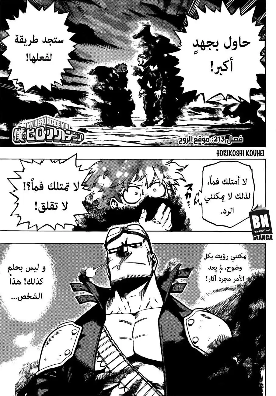 Boku no Hero Academia 213 - موقع الروح página 1