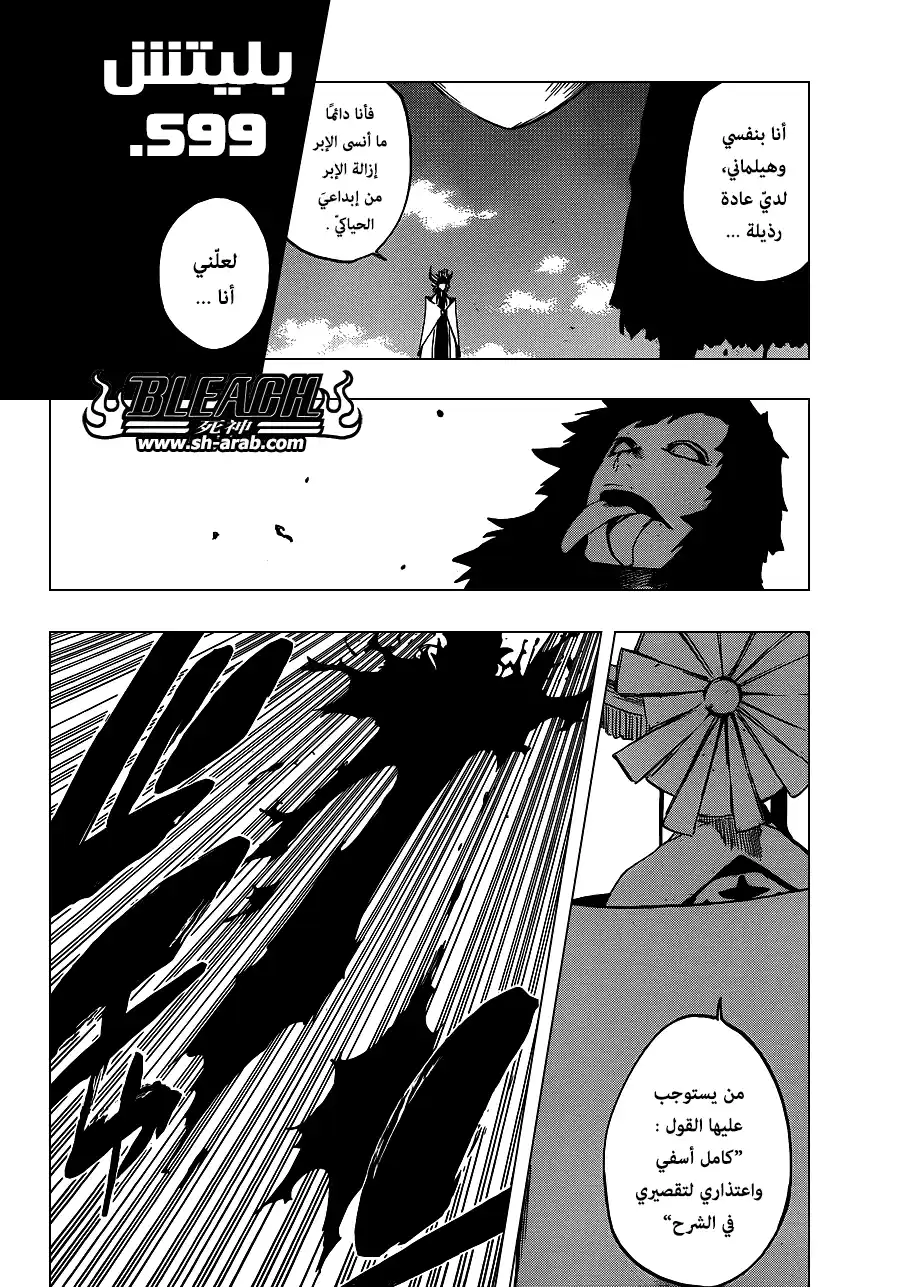 Bleach 599 - مبكر جدا للفوز، متأخر جدا للمعرفة página 2