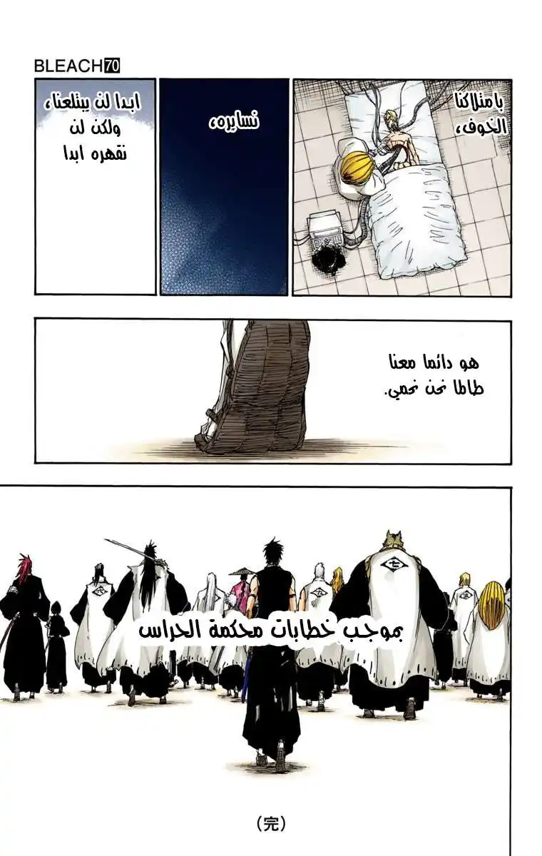 Bleach - Digital Colored 642.5 - مانجا بليتش ملونه الفصل الخاص الفصل 520.5 - السير بموجب رسالتين página 9