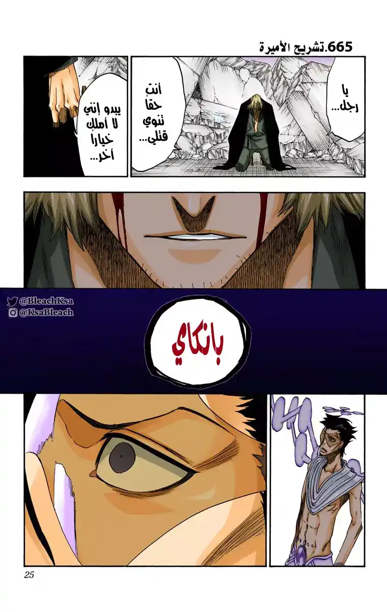 Bleach - Digital Colored 665 - مانجا بليتش ملونه الفصل 665 - تشريح الأميرة página 3