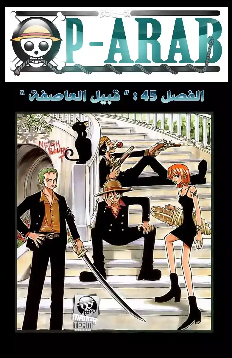 One Piece 45 - قبل العاصفة página 1