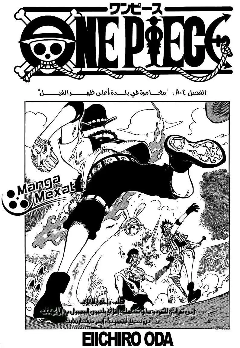 One Piece 804 - مغامرة على الفيل página 1