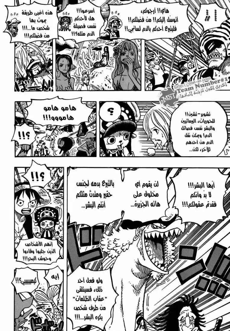 One Piece 609 - مغامرة في جزيرة البرمائيين página 11