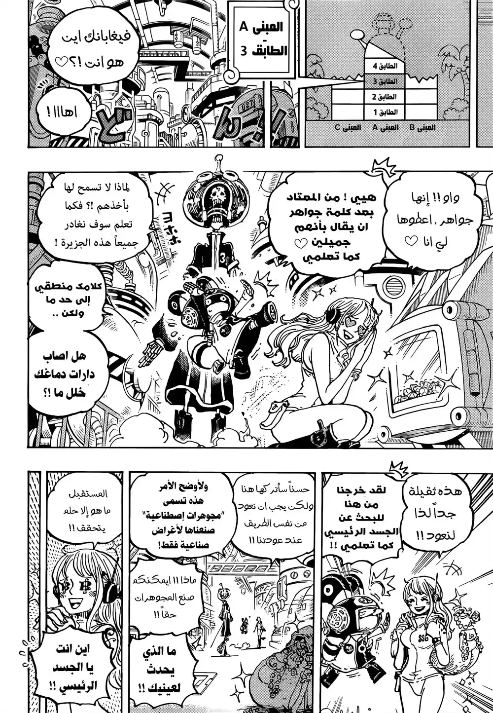 One Piece 1075 - معركة الموت في طابق المختبر página 5