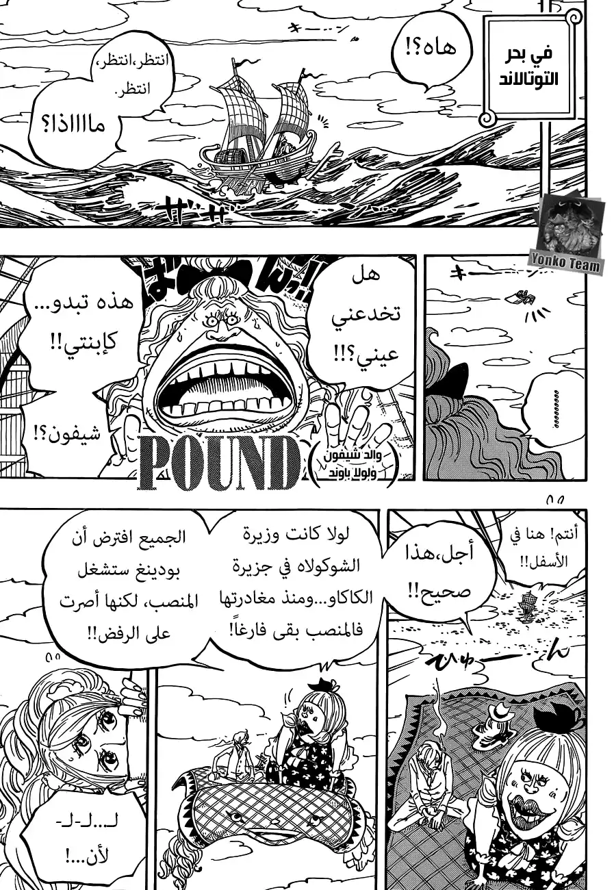 One Piece 879 - قائد قراصنة البيق مام كاتاكوري página 9