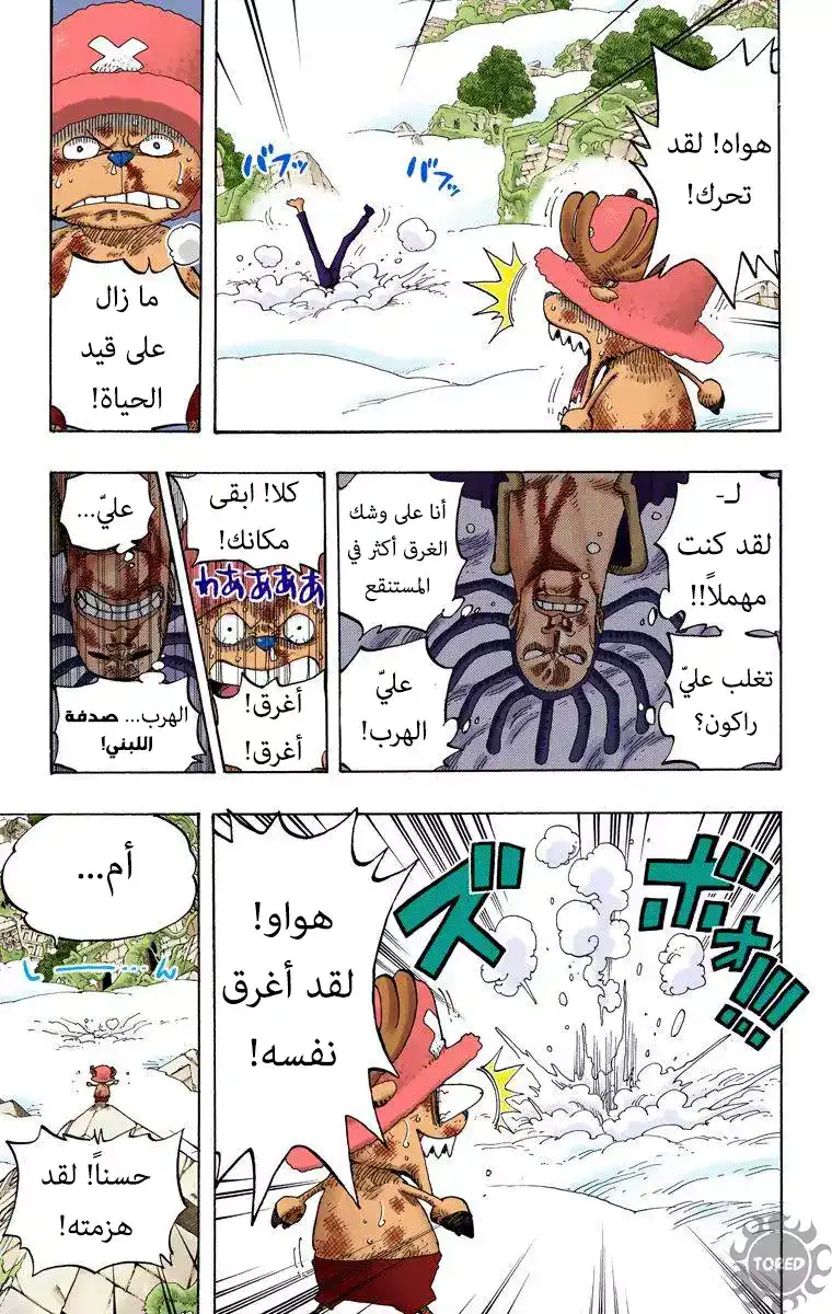 One Piece 263 - القرصانة نامي والفارس الغريب ضد القادة الفرعيين للمحاربين السماويين هوتوري وكوتوري página 3