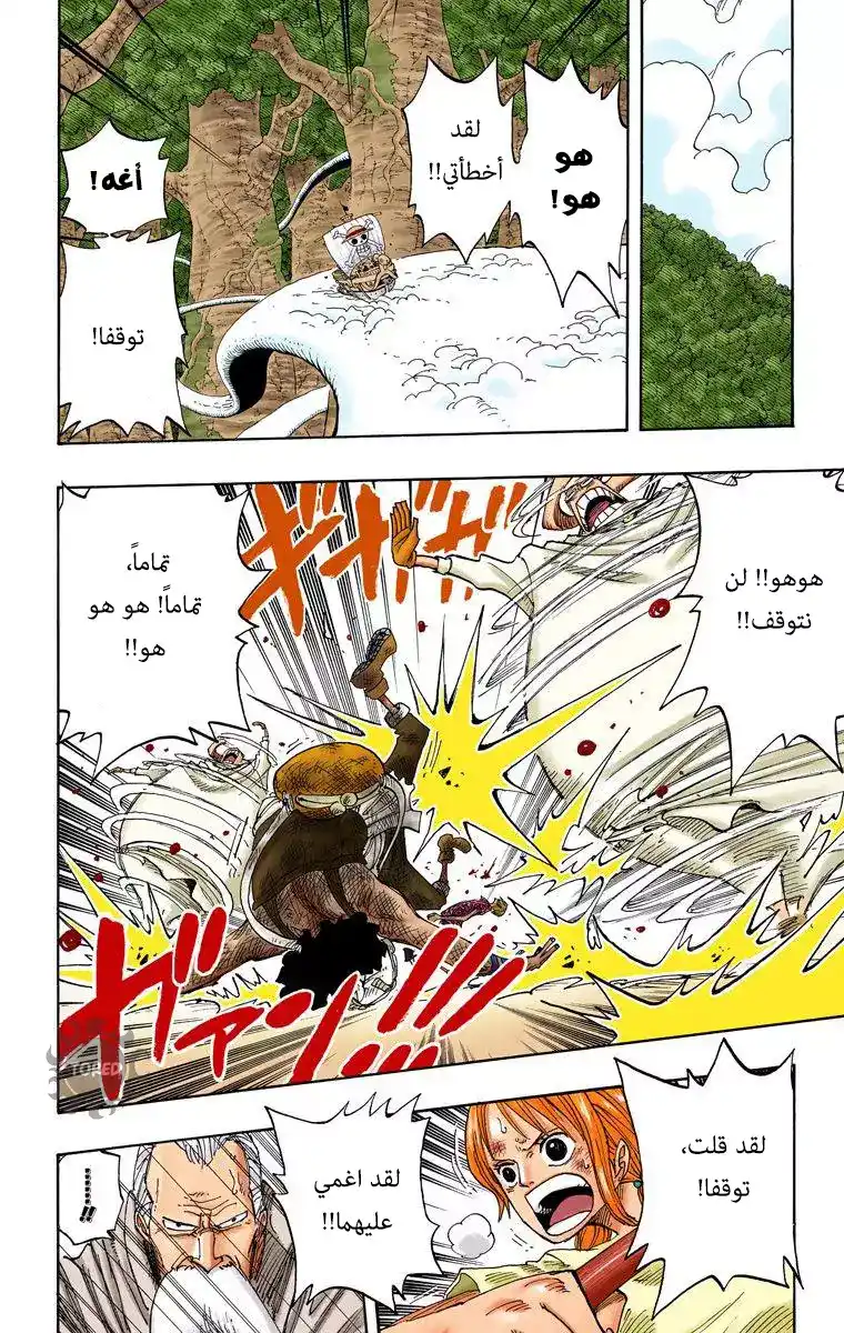 One Piece 263 - القرصانة نامي والفارس الغريب ضد القادة الفرعيين للمحاربين السماويين هوتوري وكوتوري página 8