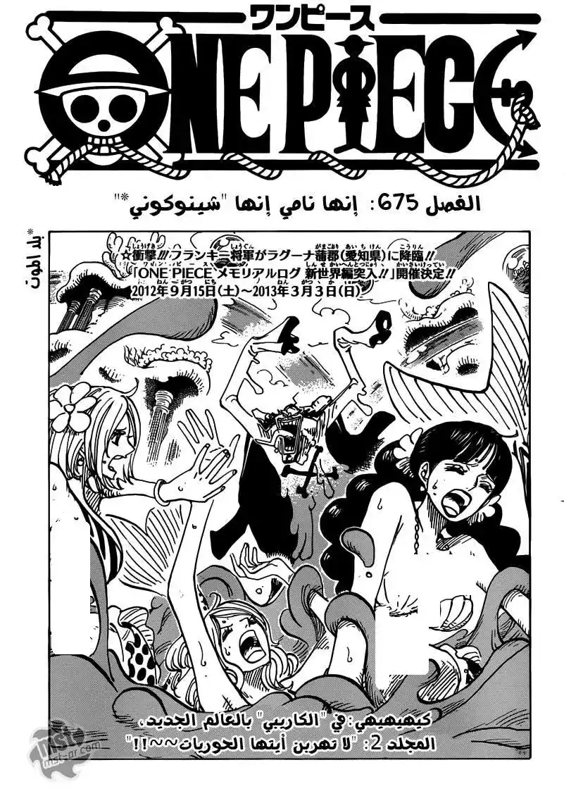 One Piece 675 - اسمُهُ شينوكوني página 1