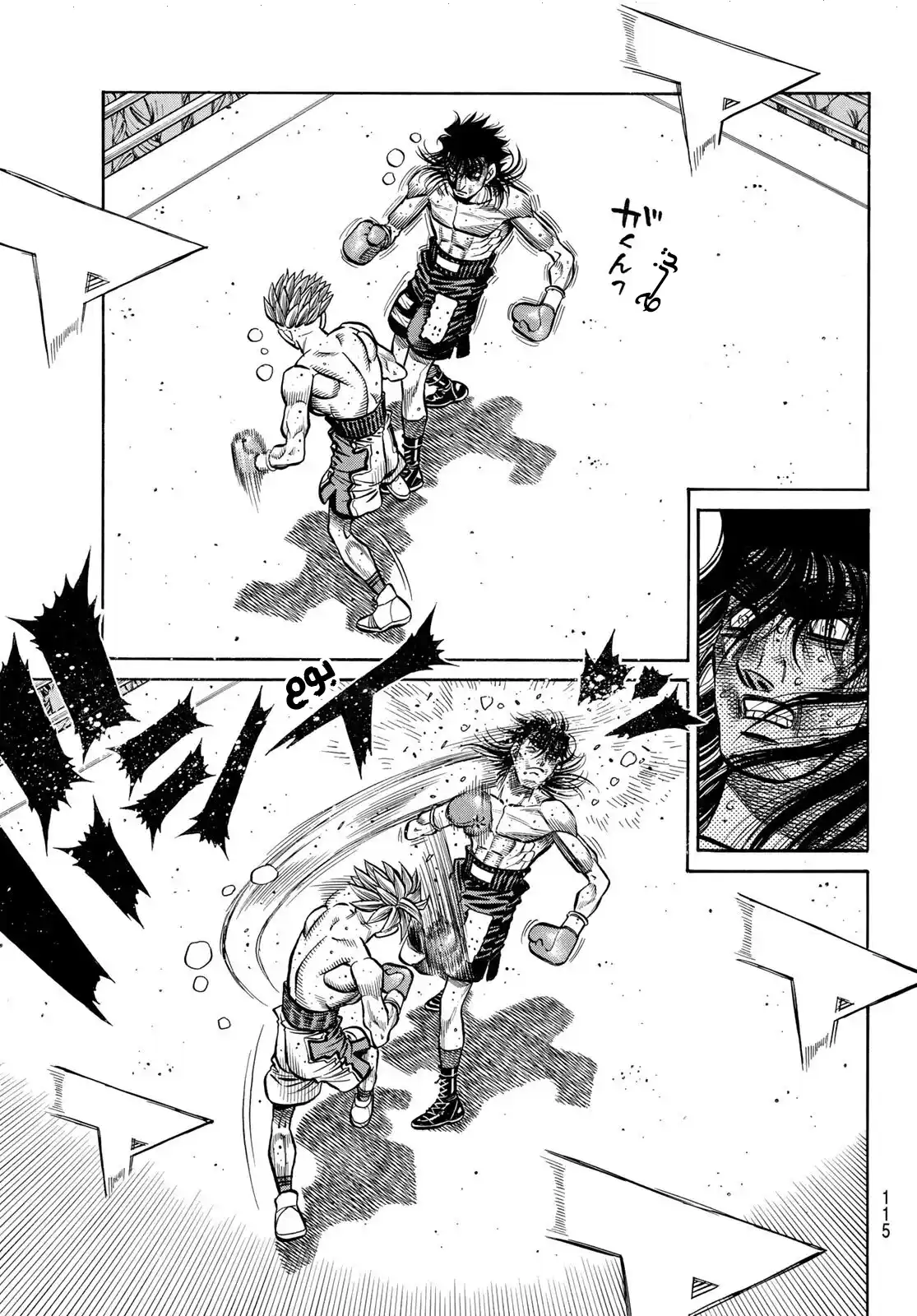 Hajime no Ippo 1467 - طبيعة ماشيبا الحقيقية página 3